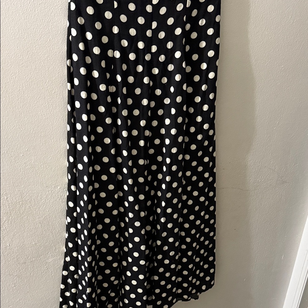 Zara Black and White Polka Dot Maxi Dress - Picture 5 of 5